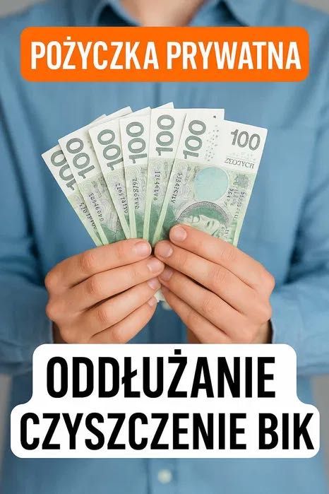 Pożyczki prywatne i oddłużanie – bez BIK, bez opłat z góry, cała PL