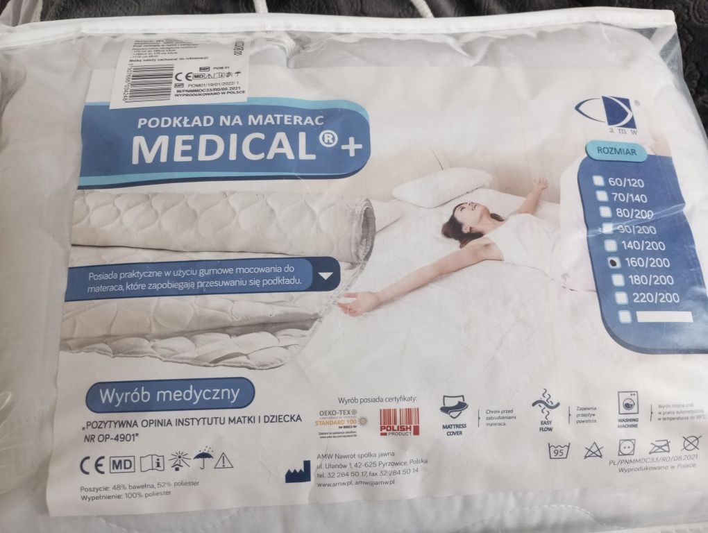 Podkład na materac Medical + 160/200