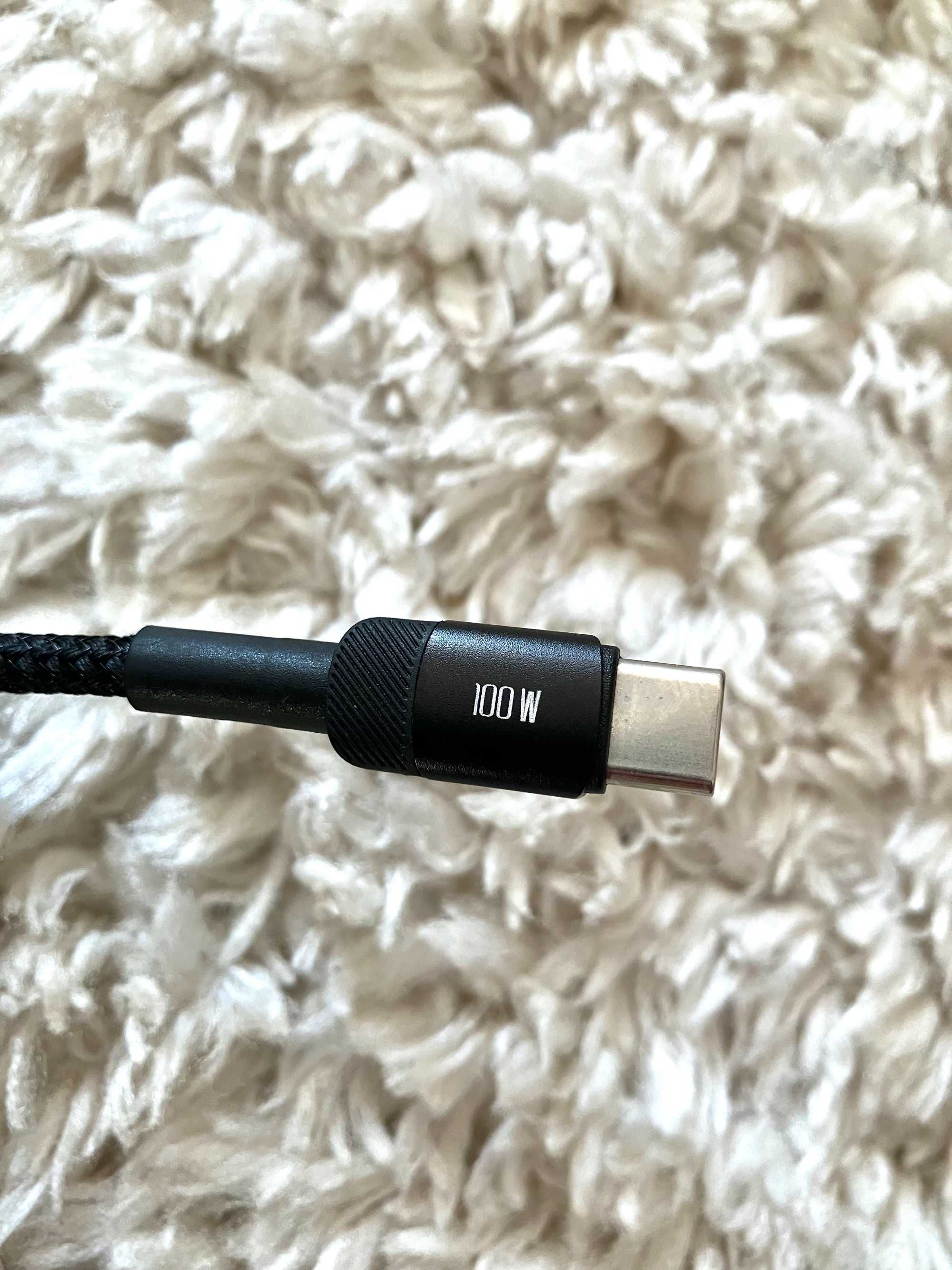Kabel USB C 100W 3 metry wzmacniany z oplotem ładowarka pancerny nowy!