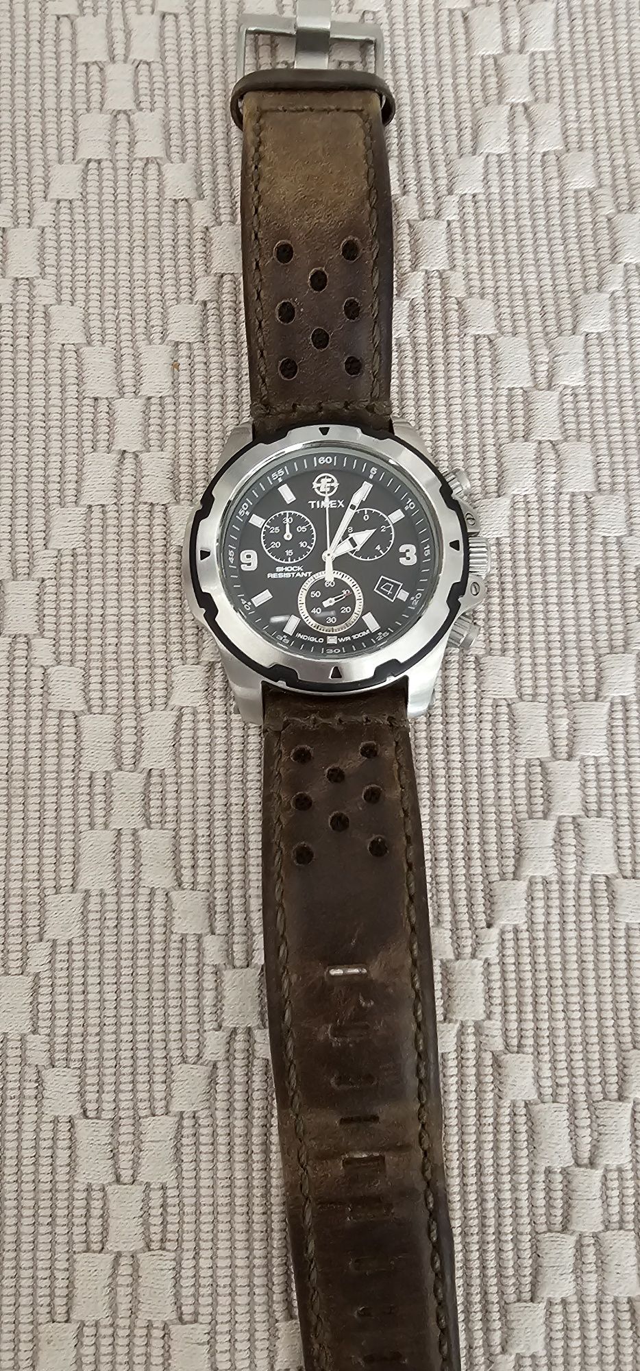 Zegarek męski Timex indiglo T49626 WR100M Shock resistant