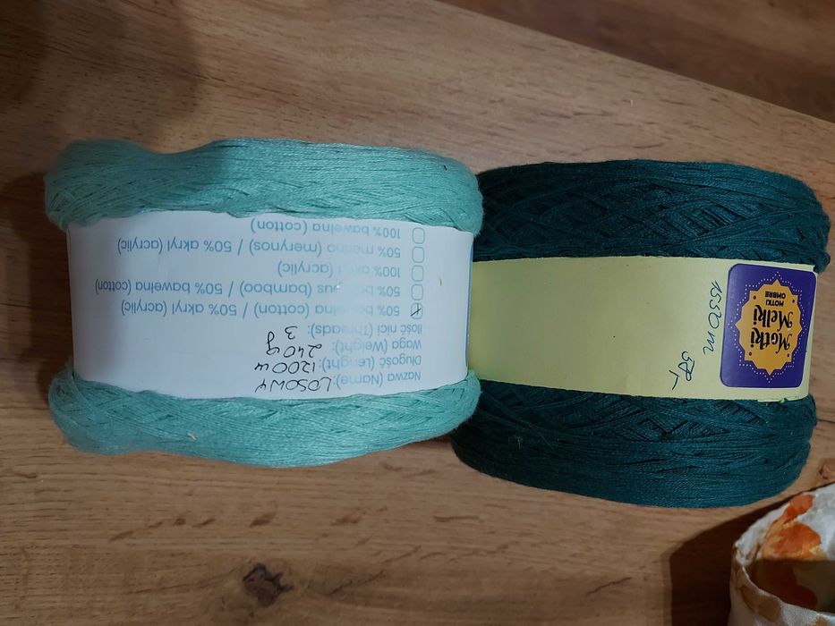 Motki ombre bawełna akryl.