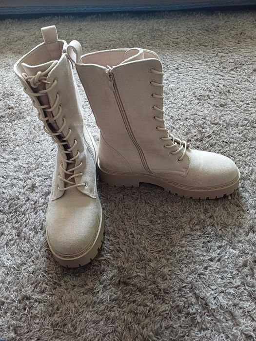 Botas militar bege