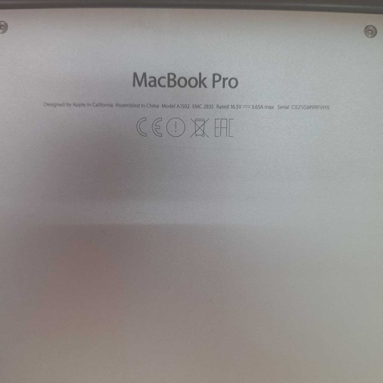 Ноутбук APPLE MACBOOK PRO (retina, 13-inch, ram16Gb/SSD256Gb
