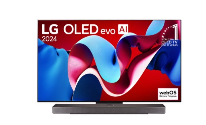 Vendo TV LG OLED evo C4 de 55″ (modelo 2024) — nova, selada de fábrica