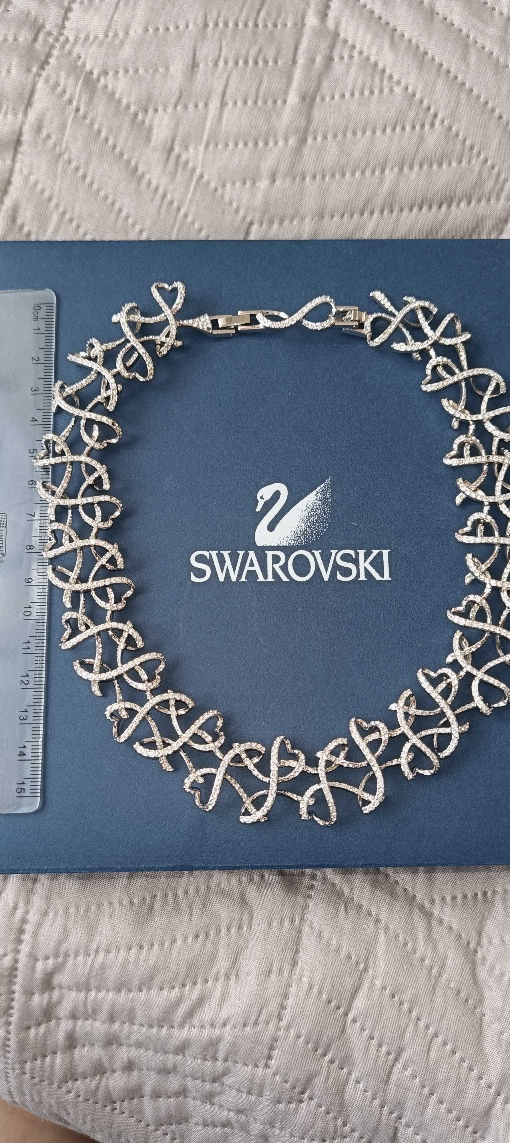 Swarovski garnitur kolczyki i naszyjnik ślubny