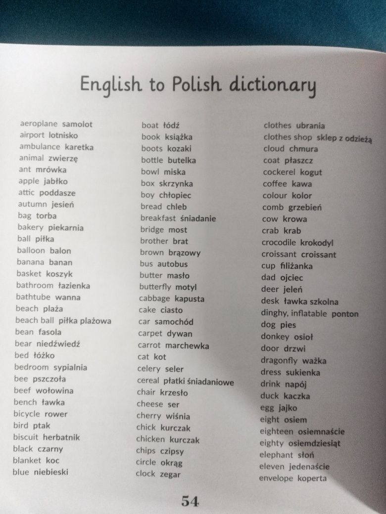 Książeczka do Angielskiego dla najmłodszych