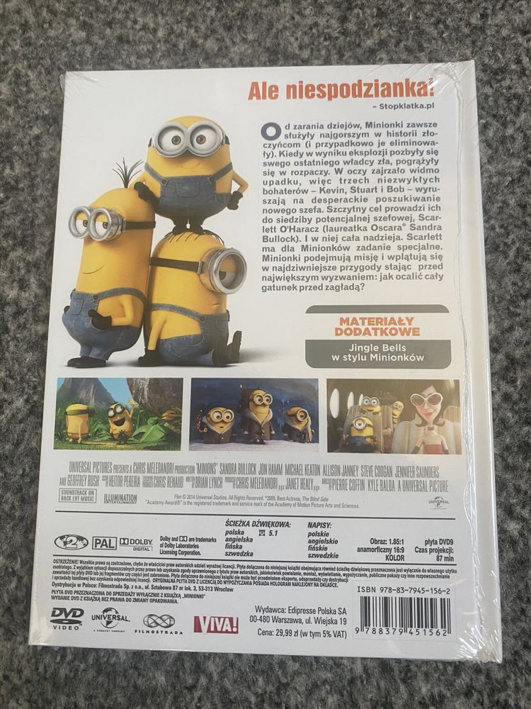 Książka z filmem DVD Minionki