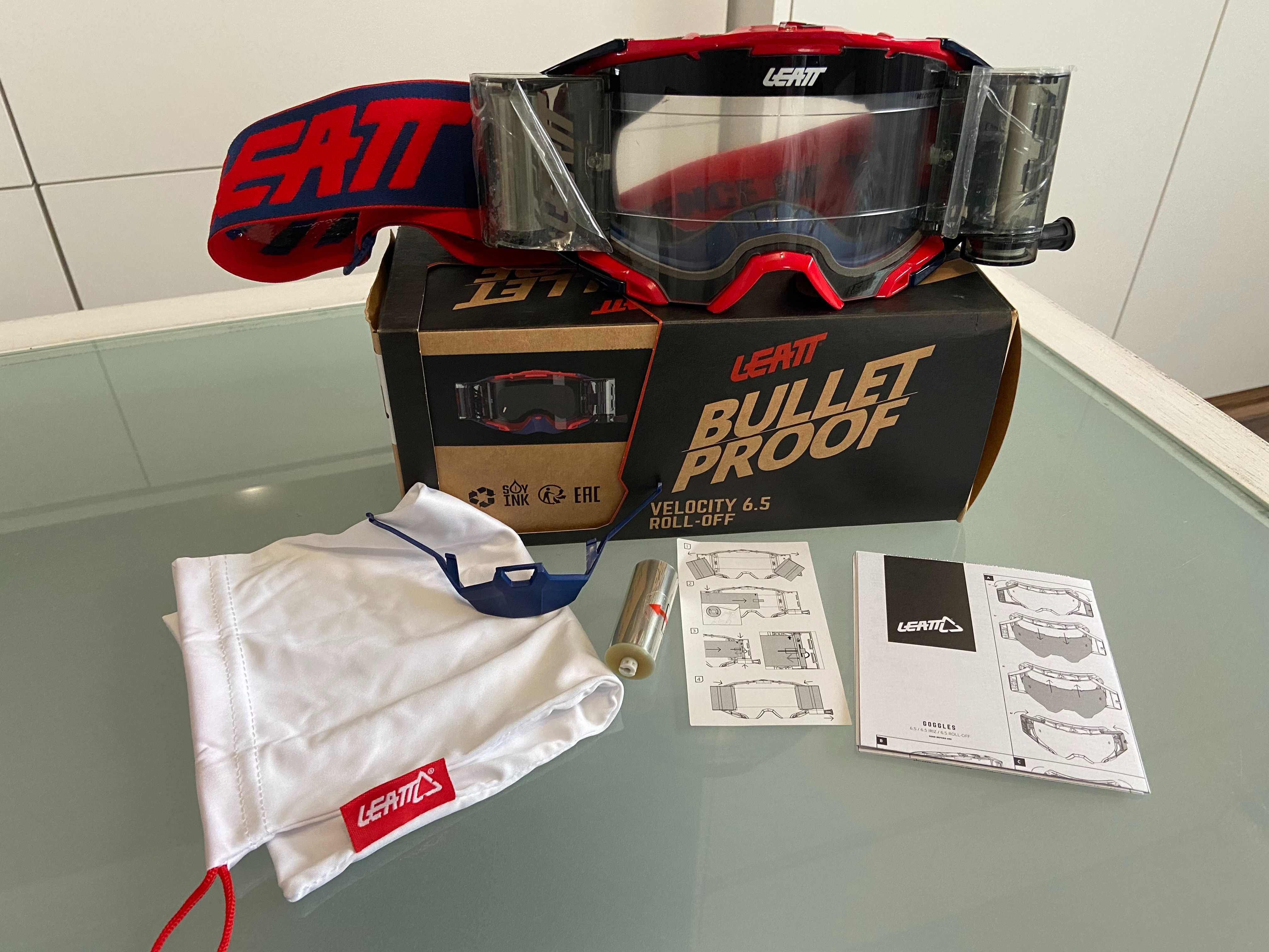 Gogle LEATT Velocity 6.5 Roll-off Red Blue(cross,quad,enduro,mtb,dh)