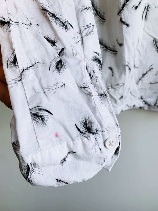 Koszula bawełniana w pióra 34, XS