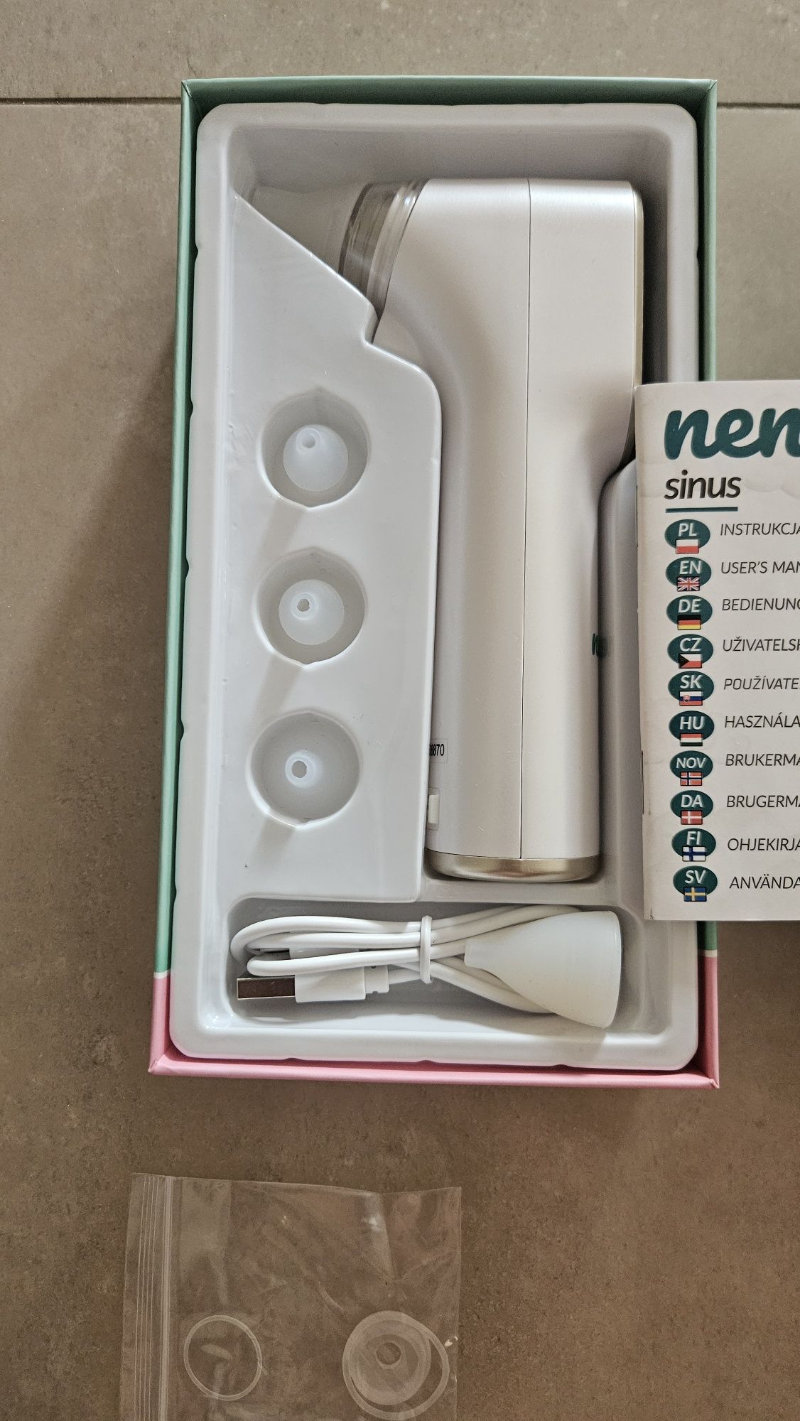 Elektroniczny Aspirator NENO SINUS do udrażniania nosa u dzieci