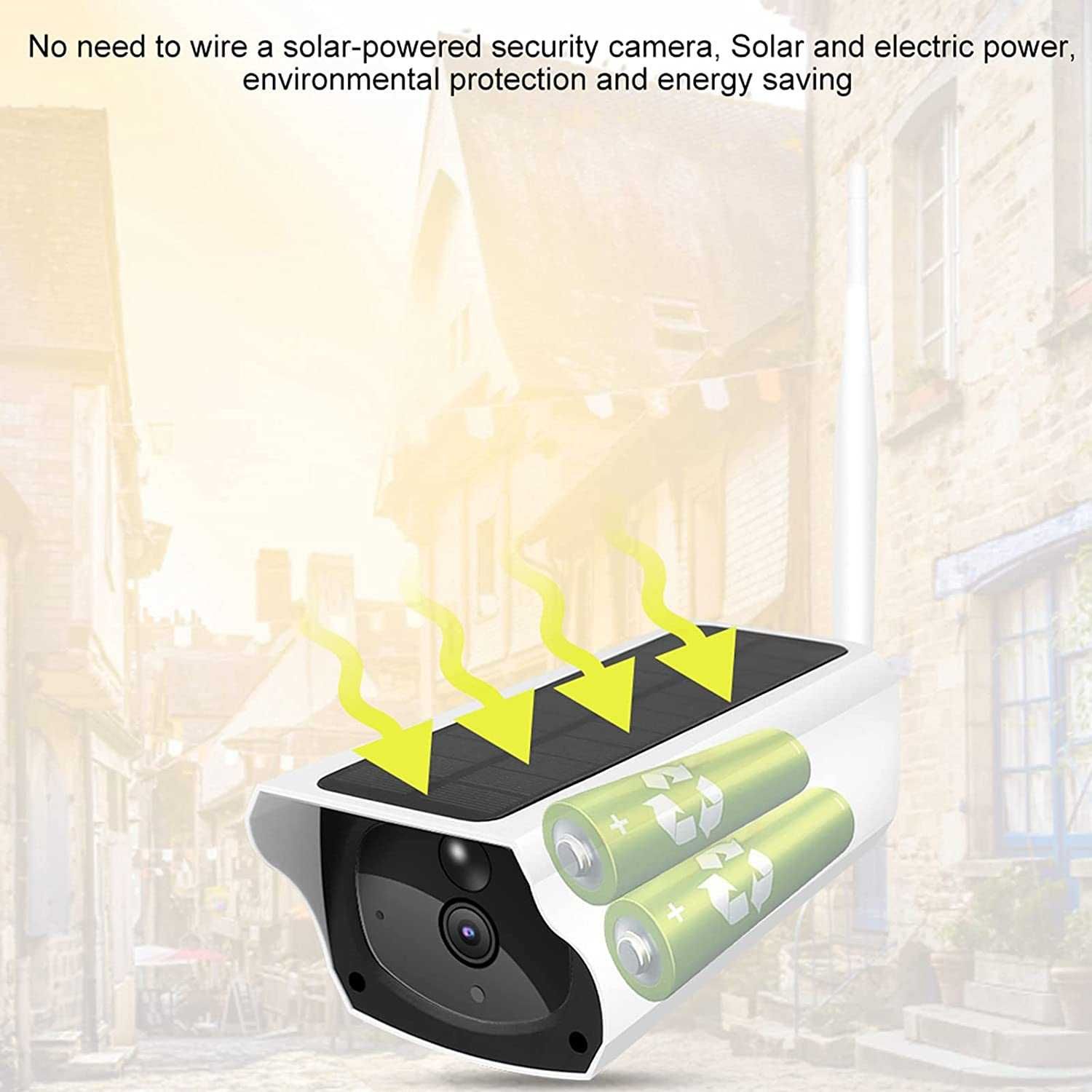 Kamera Solarna zewnętrzna bullet IP WIFI FULL HD USB Gwarancja