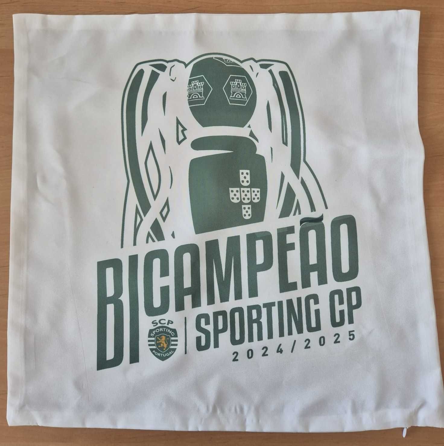 Fronha 40x40 "Sporting Bicampeão" - com pequeno defeito na impressão