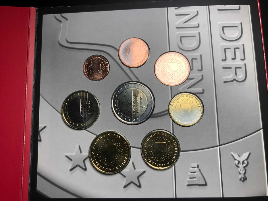 Set Anual Euros Holanda 2009 UNC em Livro