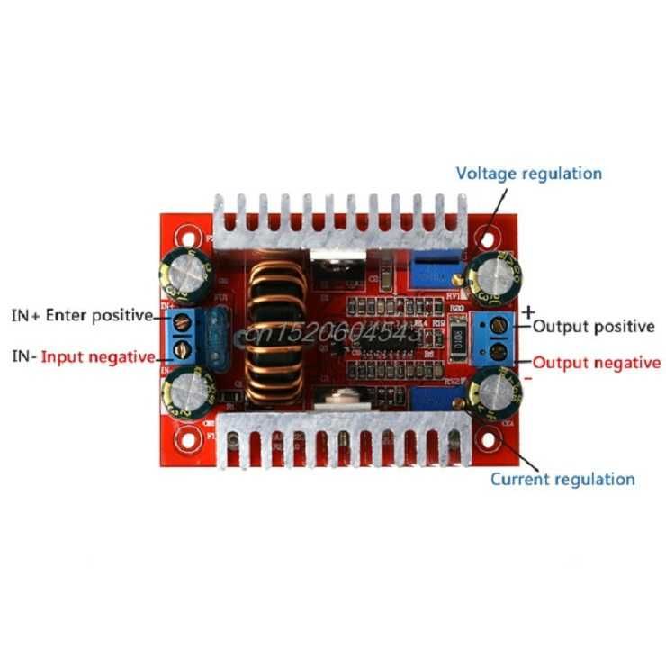 Повышающий преобразователь DC-DC от 8.5-50 В до 10-60 В с регулировкой