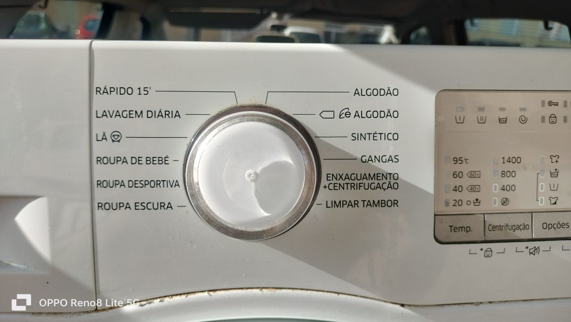 Máquina de lavar roupa Samsung eco bubble 9kg  1400rpm motor inverter