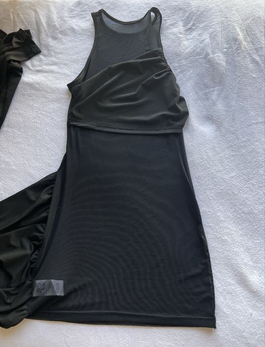 Vestido preto transparente