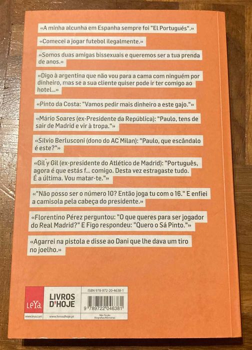 Livro El Portugués sobre Paulo Futre