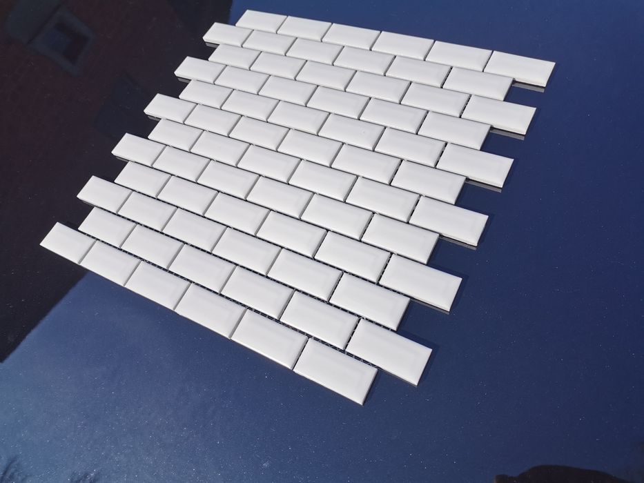 Mozaika ceramiczna /płytki /cegiełki czarne białe /ceny poniżej rynku