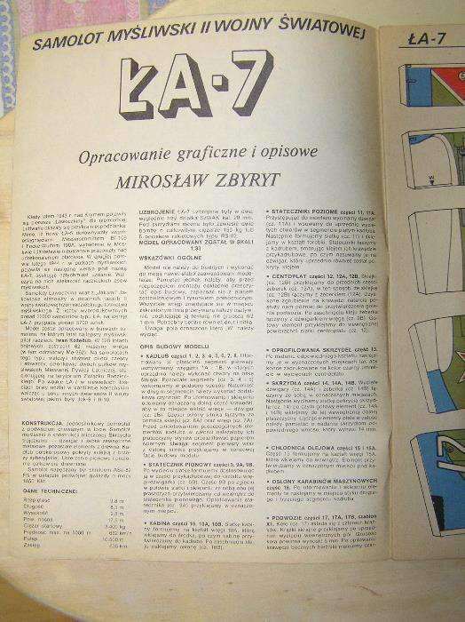 Mały Modelarz-Model Nr1/1983-ŁOWOCZKIN ŁA -7 i inne Modelarze '64-'86