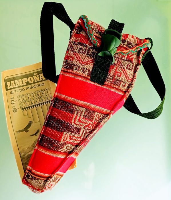 Flauta de pã peruana profissional + bolsa almofadada (nova)