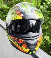 Kask motocyklowy LS2 roz. M pinlock blenda