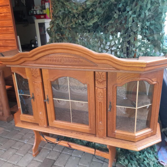 Witryna wisząca dębowa