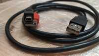 Кабель 2 USB на міні USB