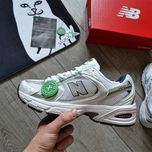 Женские кроссовки New Balance 'White/Silver/Navy' Размеры 36-40