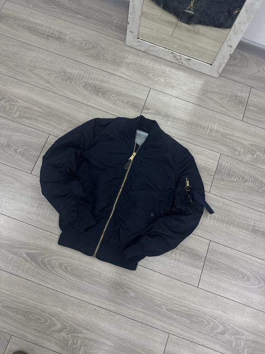 Мужской женский бомбер Alpha Industries с лентой MA-1