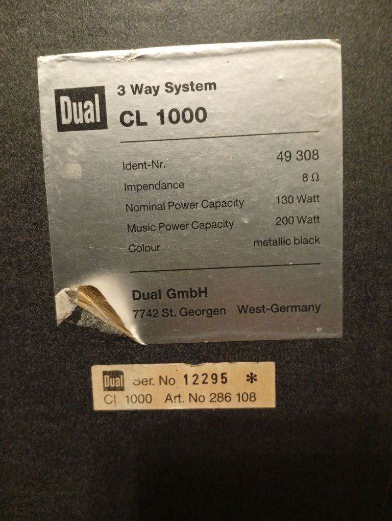 Kolumny dual 3 system CL 1000