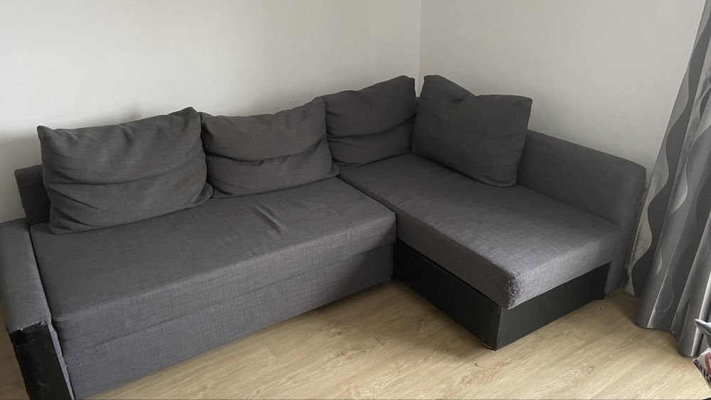 Sofá chaise longue com cama e com arrumacao FRIHETEN