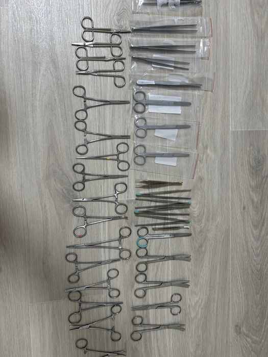 Ножницы, пинцеты, зажимы