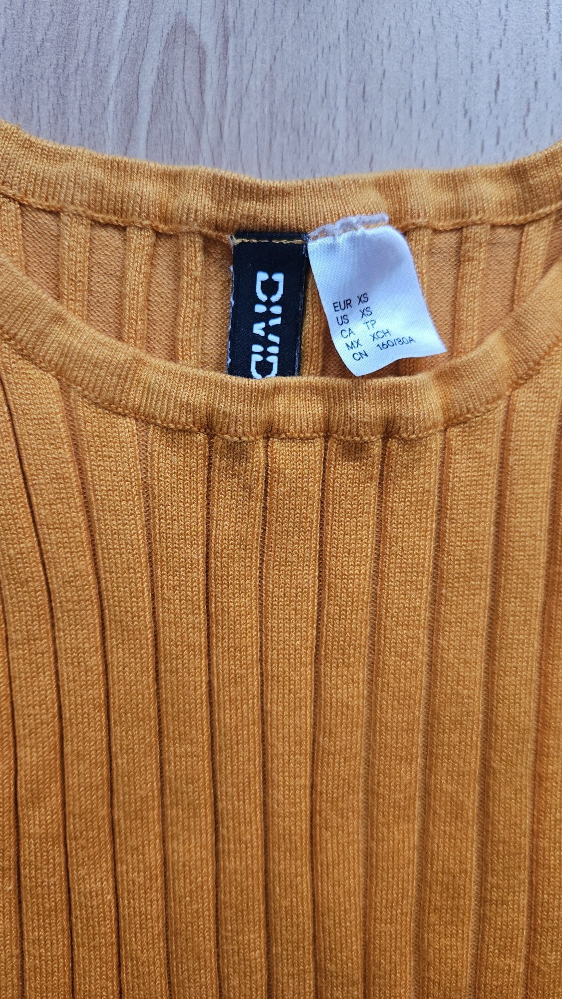 Top musztardowy h&m r. Xs