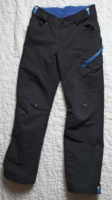 Спортивные, демисезонные чёрные штаны Quechua, рост 123-130cм/ 7-8 лет
