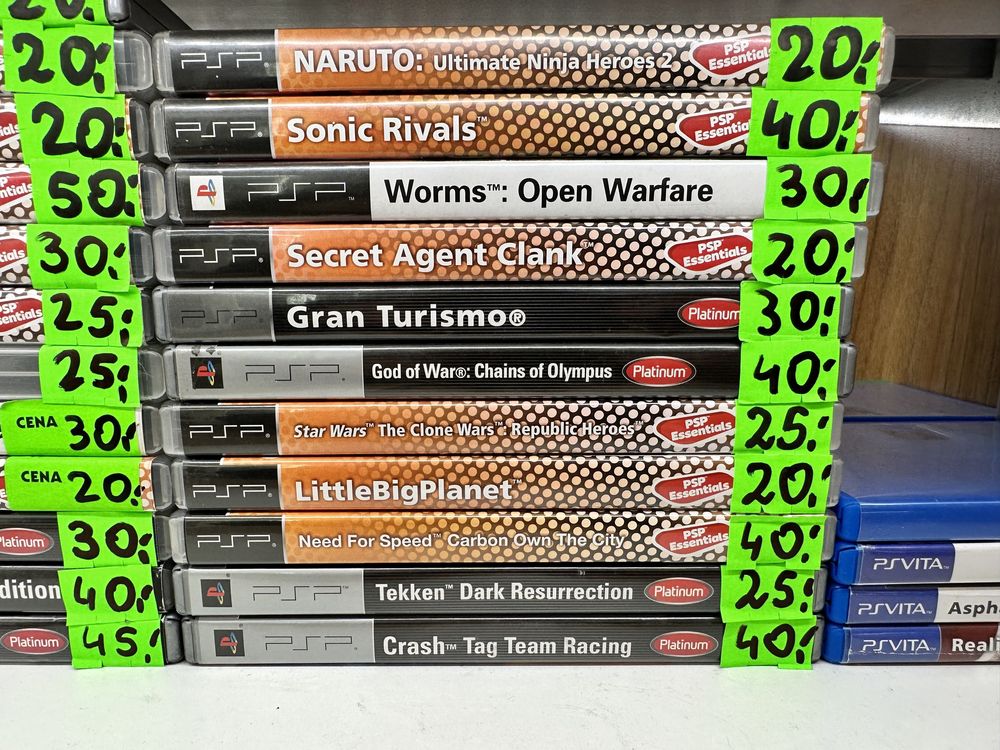 Gry na PSP, Daxter, NFS, Tekken, Cars, Arthur, LÖMBARD-KÖMIS