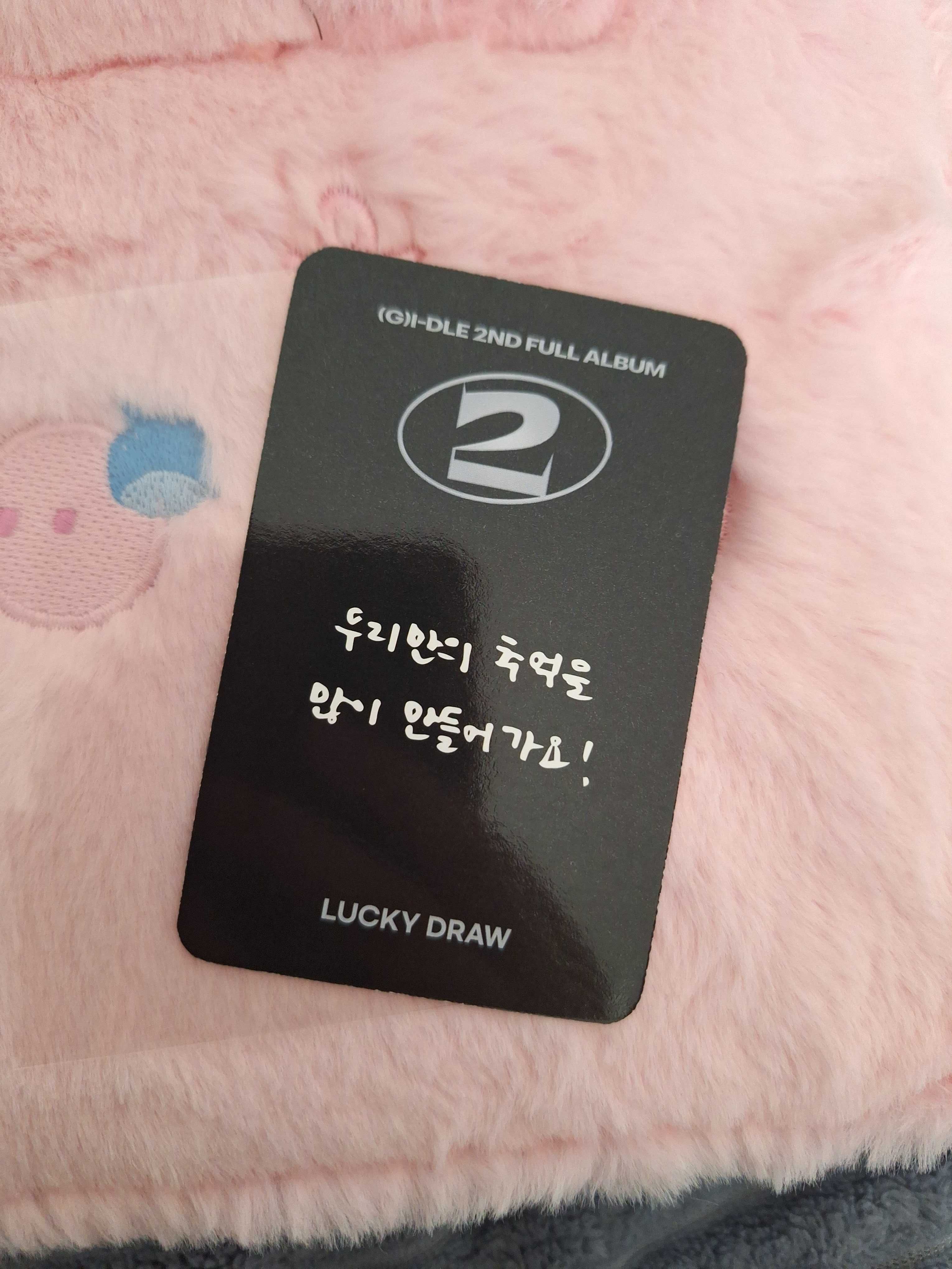 Photocard Minnie album 2 AppleMusic Pob Lucky draw