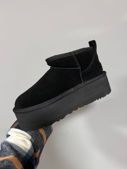 Угги жіночі UGG угі зима  взуття MINI PLATFORM BLACK