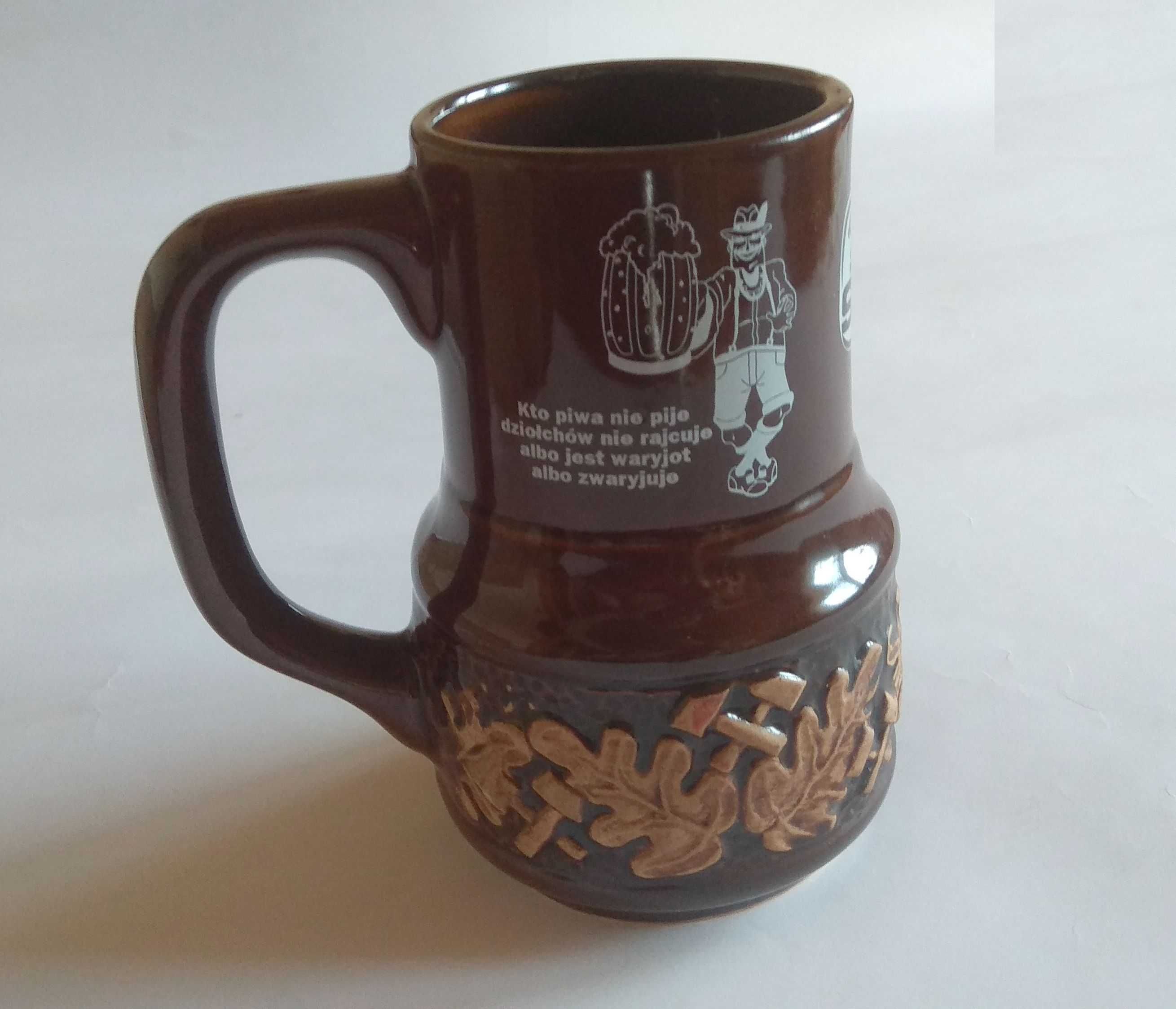Pokal kufel gliniany szklanka Biesiada Piwna 2000