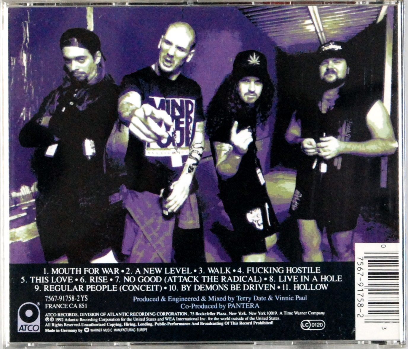(CD) Pantera - Vulgar Display Of Power - I Wyd. 1992 BDB