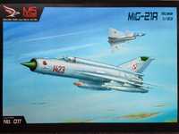 Model kartonowy MS Model 017: samolot Mig-21R