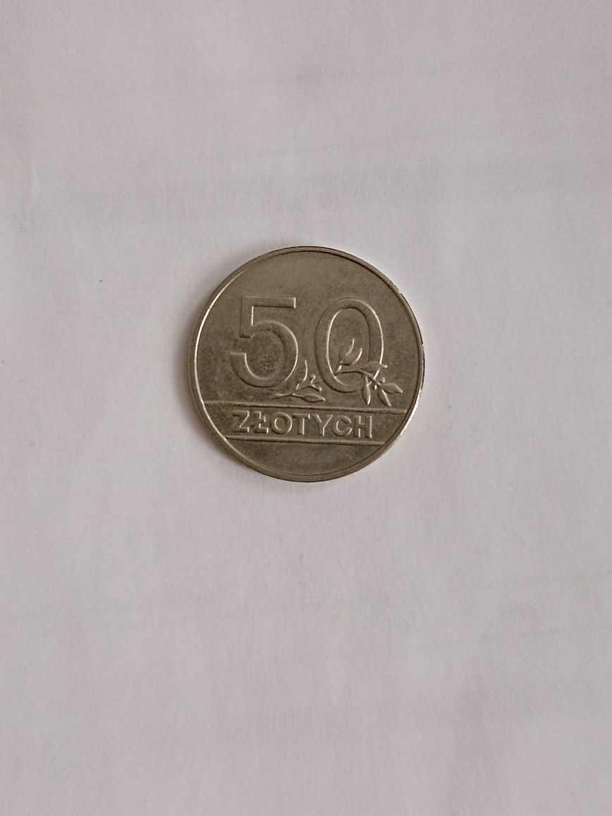 Moneta 50zł,rok 1990