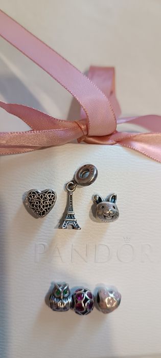 Шармики-муранки на браслет Пандора ,,Метель"