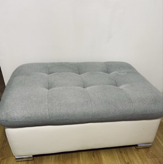 Pufa szara z biala ekoskora