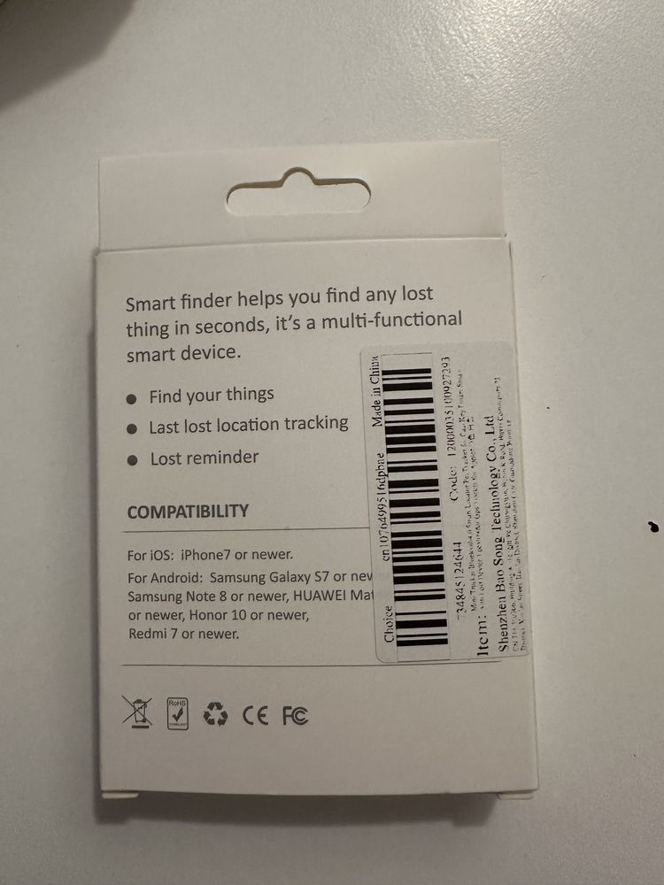 Imitacja AirTag oraz etui na Airtag