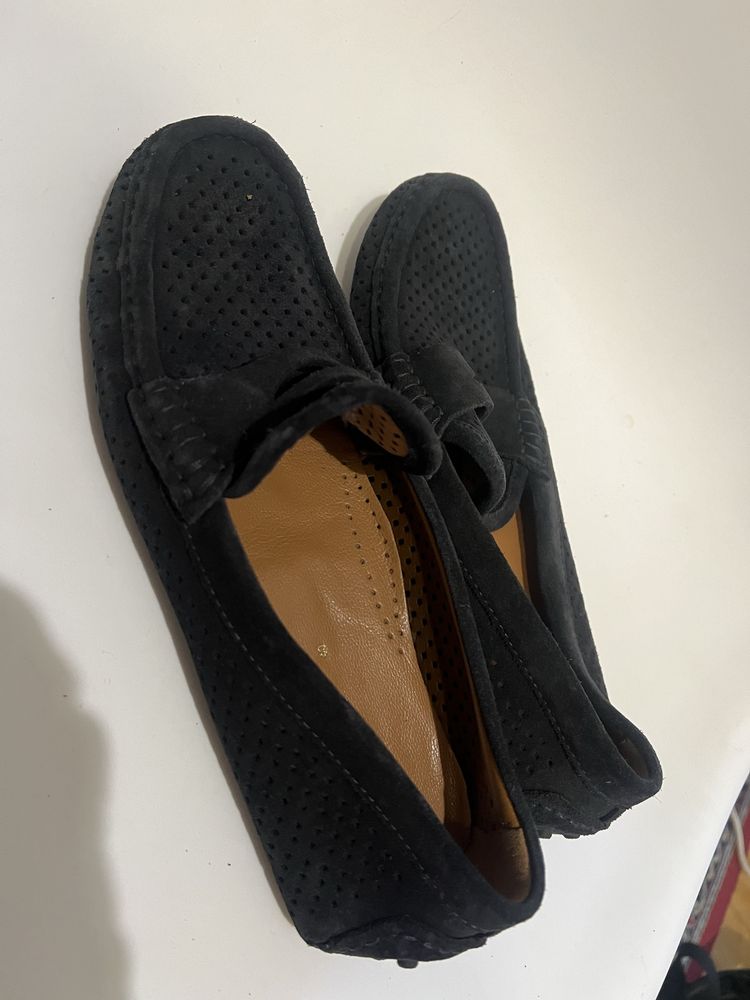 Замшові мокасіни ZARA MAN.