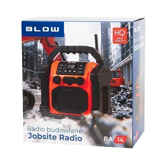 Radio budowlane przenośne BLOW RA14 AM/FM Bluetooth USB AUX SD 77-552#