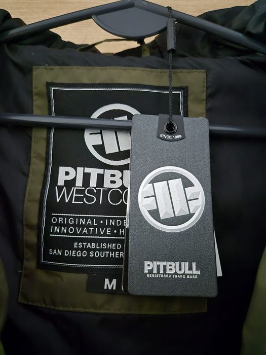 Kurtka Pitbull Cena rynkowa 369 zł Oliv Pikowana Puchowa