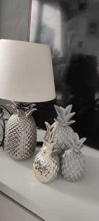 Lampa ananas srebrna