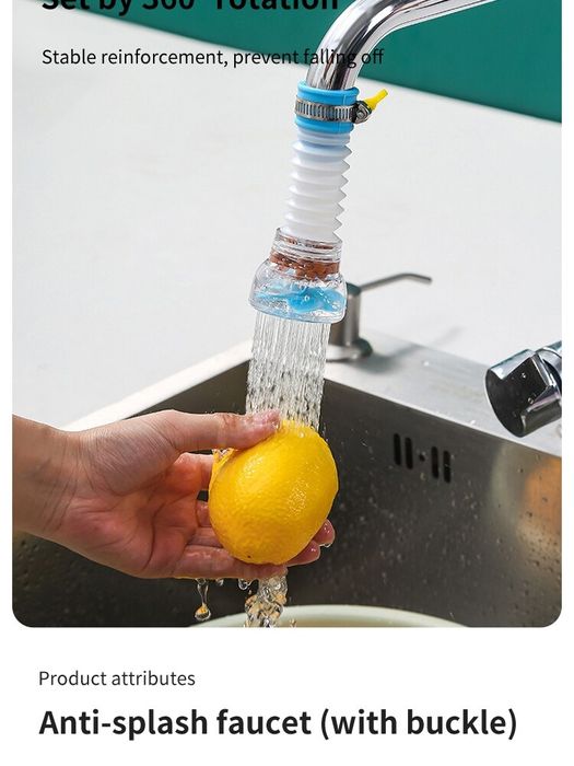 Dyfuzor kuchenny z filtrem wody przedłużenie kranu nowy