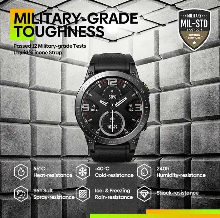 Часы Zeblaze Ares 3 Pro watch Amoled smart вызов трекер смарт годинник